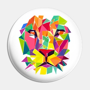 Colorful crystalline lion products Pin