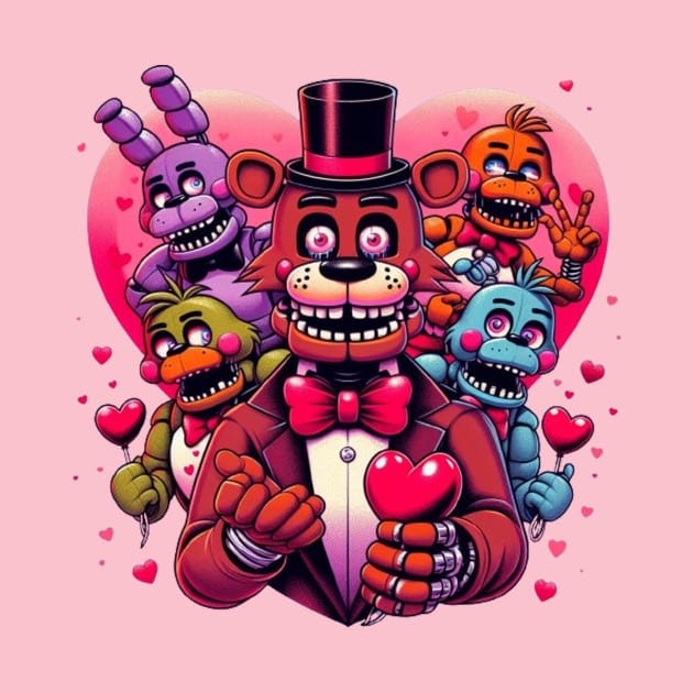 Happy five nights valentine day by  El-Aal