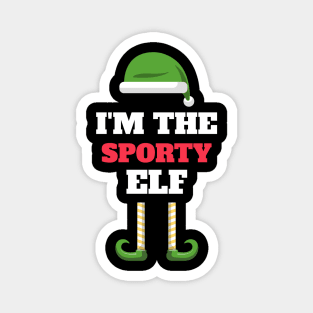 I;m the Sporty Elf Magnet