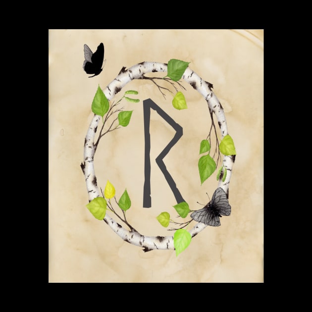 Raido Rune | Elder Futhark Norse Runes Alphabet Edit by Time Nomads