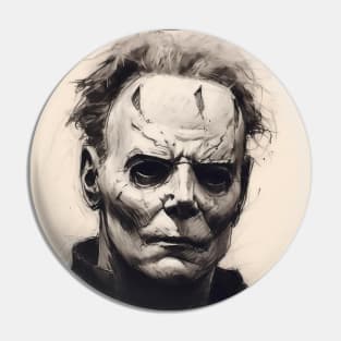 Michael Myers Portrait Pin