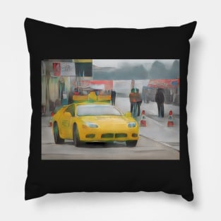 Mitsubishi 3000GT Pace Car - Cartoon Design Pillow