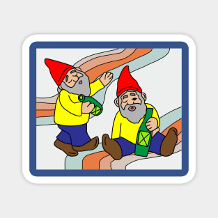 Funny Dwarf Garden Gnome Magnet