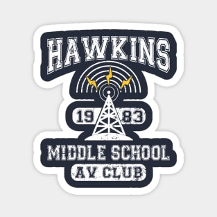 Stranger Things Tee - Hawkins AV Club Magnet