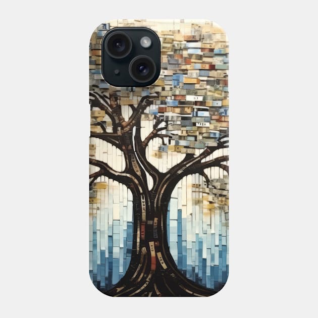 Tree Landscape Art Decor Paint Mosaic Phone Case by Cubebox