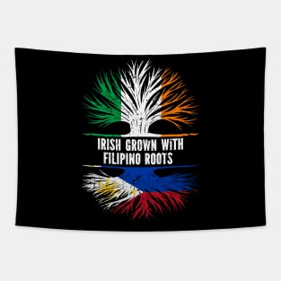 Irish Grown With FIlipino Roots Ireland Flag Tapestry