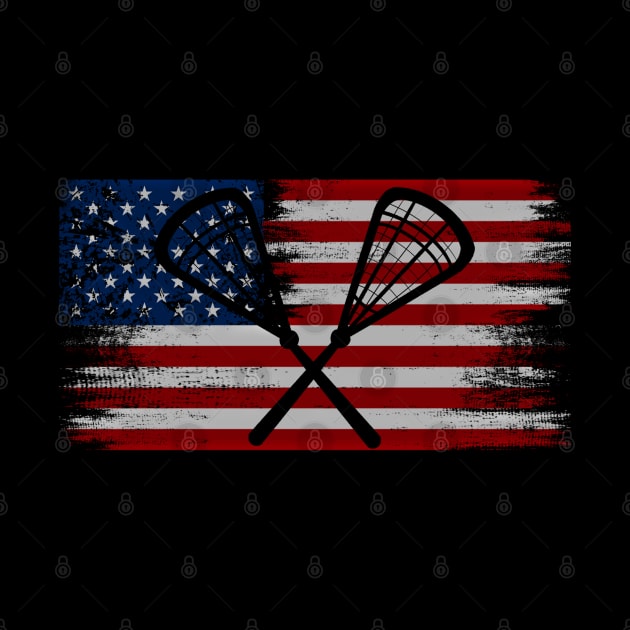 lacrosse american flag by JayD World