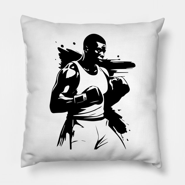 boxing man Pillow by lkn