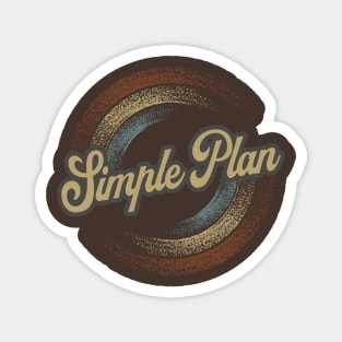 Simple Plan Circular Fade Magnet