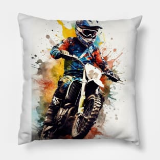 Motorcross sport #motor Pillow