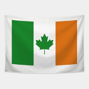 Canada - Ireland Flag Mashup Tapestry