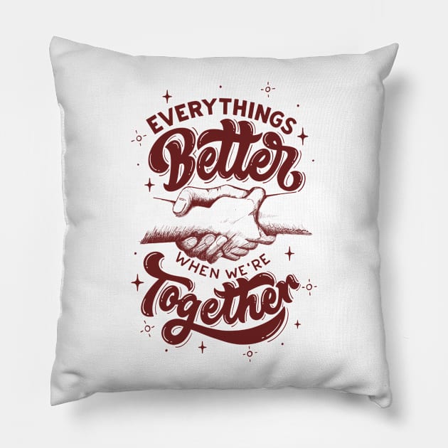 Unity Frienship Family Togetherness Pillow by Bennybest