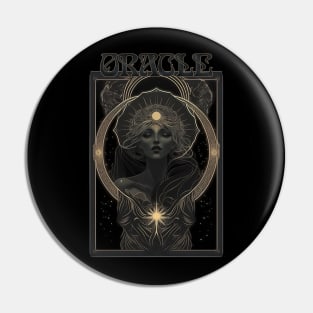 Oracle - Ancient Witch Priestess of Prophecy Art Nouveau Pin