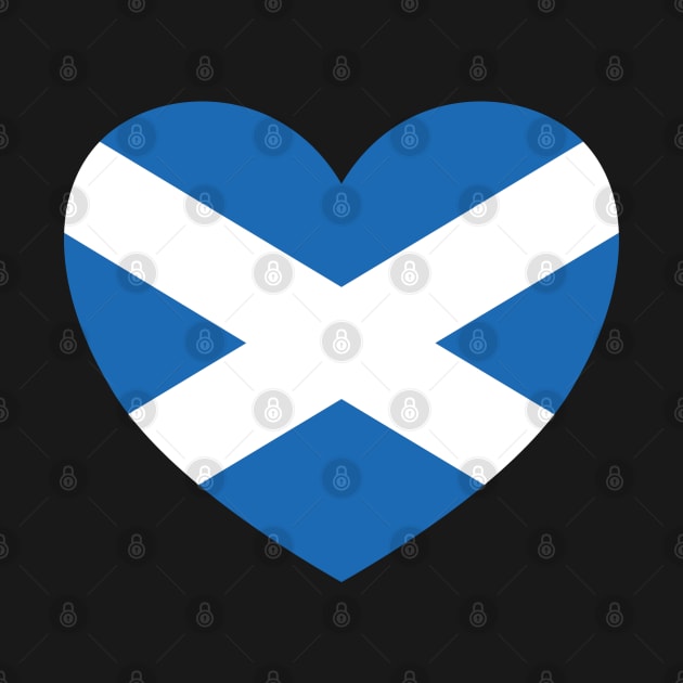 Scotland Flag Heart by DPattonPD