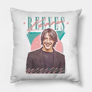 Keanu Reeves 90s Styled Aesthetic Design Pillow