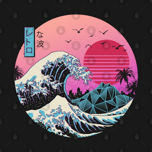 The Great Retro Wave by Vincent Trinidad Art