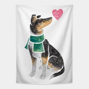 Watercolour Smooth Collie (tri) Tapestry