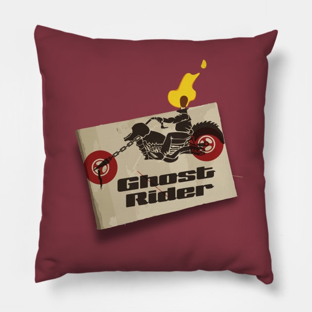 ghost rider Pillow by justduick