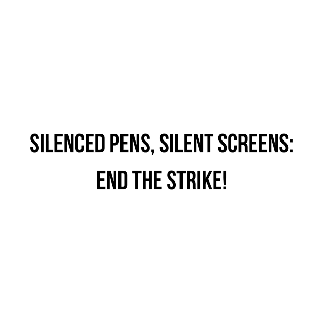 Writers Strike by Elongtees