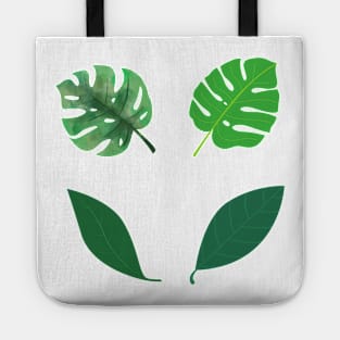 green leaves bundle design Tote