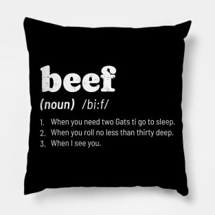 What's Beef? Pillow