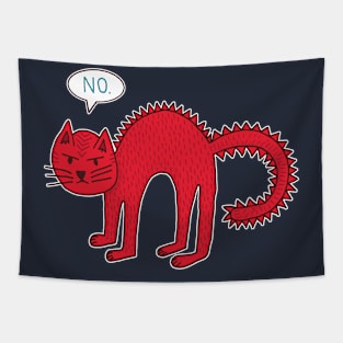 Angry Cat Tapestry