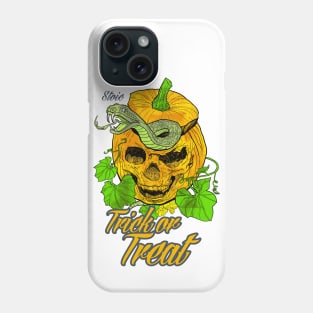 Trick or Treat on White Phone Case