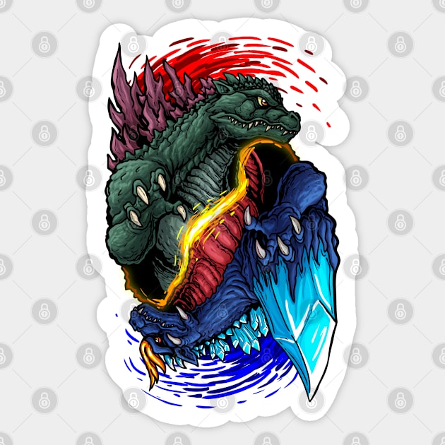 Godzilla Sticker