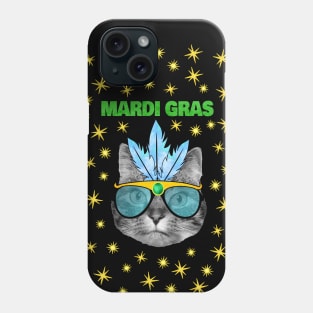 Mardi Gras Cat Phone Case