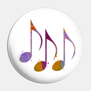 Musical notes Pin