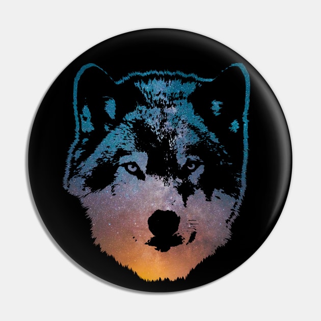 Space Wolf Pin by tyleraldridgedesign