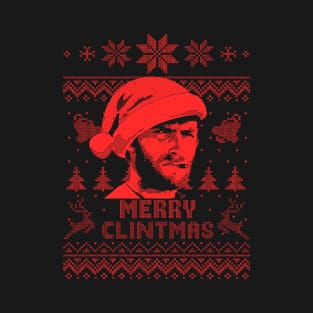 Clint Eastwood Merry Christmas - Red T-Shirt