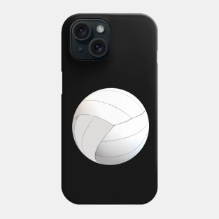 Volleyball Lovers Floating Volleyball (Black Background) Phone Case