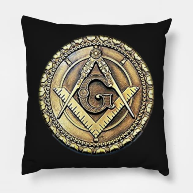 Masonic 3 Pillow by Dr. Mitch Goodkin