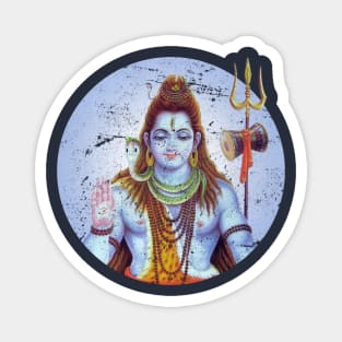 Lord Shiva from Hindu Mythology - Grunge Magnet