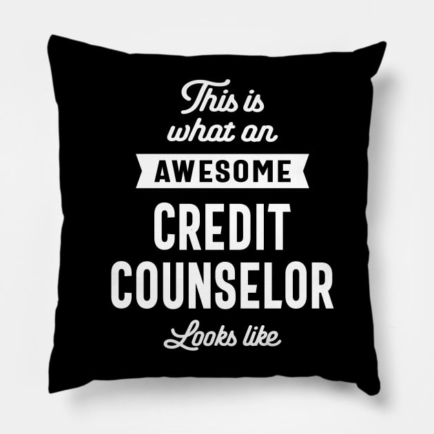 Credit Counselor Job Title Gift Pillow by cidolopez
