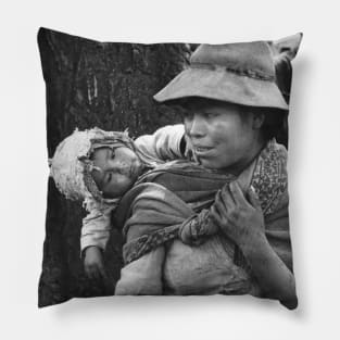 Peruvian Woman with Baby Pillow