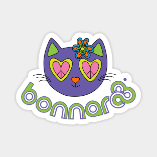 Bonnaroo music festival hippie cat ready to Roo Magnet