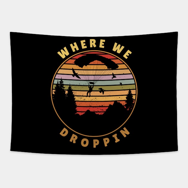 Where We Droppin Tapestry by Alea's