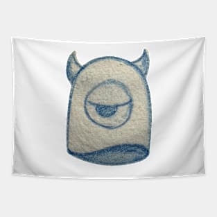 Blue floaty ghost monster Tapestry