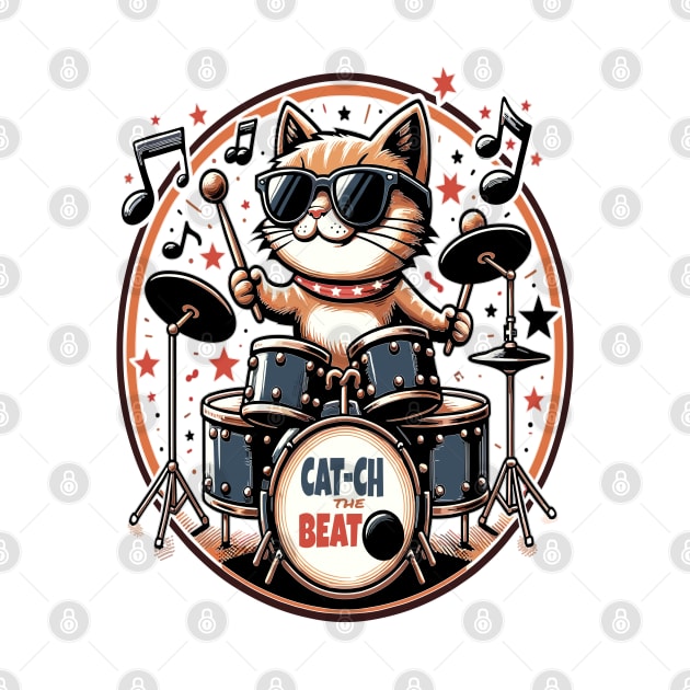 Groovy Cat Drummer, Catch the Beat by maknatess