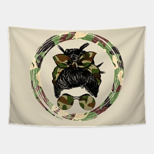 Camo Girl Tapestry