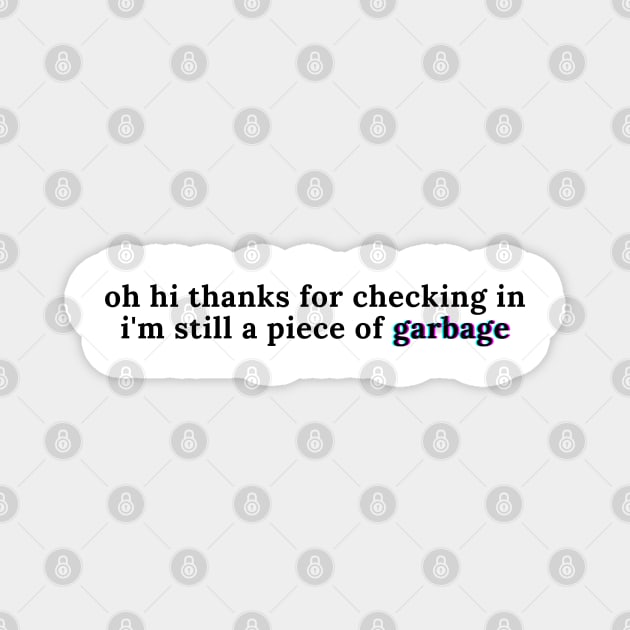 oh hi, thanks for checkin in Magnet by stickersbyjori