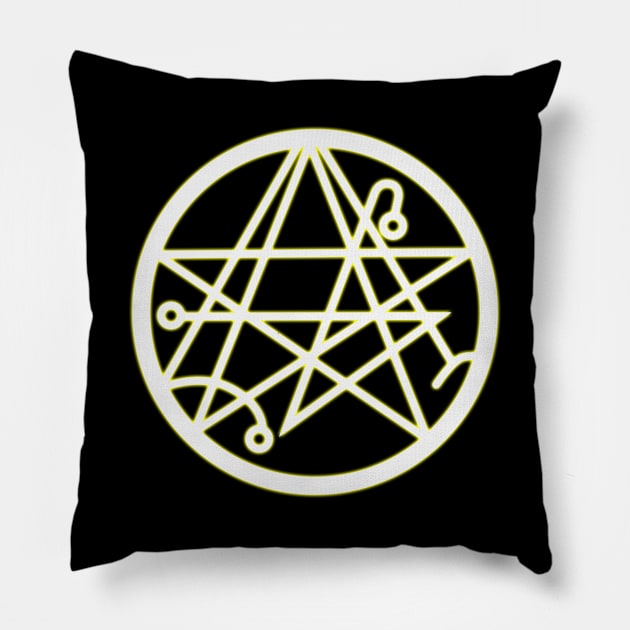 Necronomicon Seal Pillow by TONYSTUFF