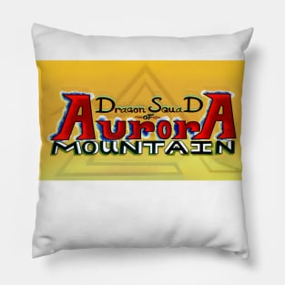 Aurora Mountain Dragon Squad Logo Pillow