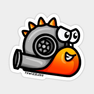 Turbo Snail - Turbosaurus Rex (Red & Orange) Magnet