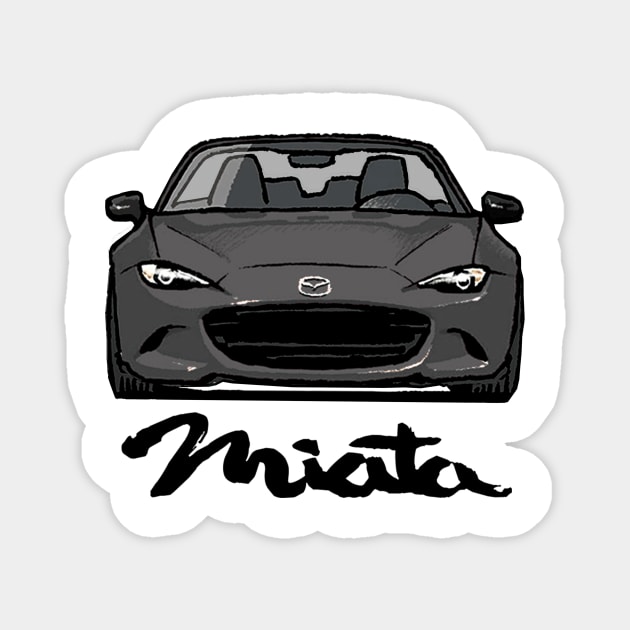 Miata MX5 ND Grey Magnet by Woreth