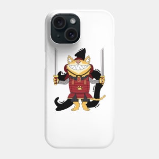 The Mighty Cat Samurai! Phone Case