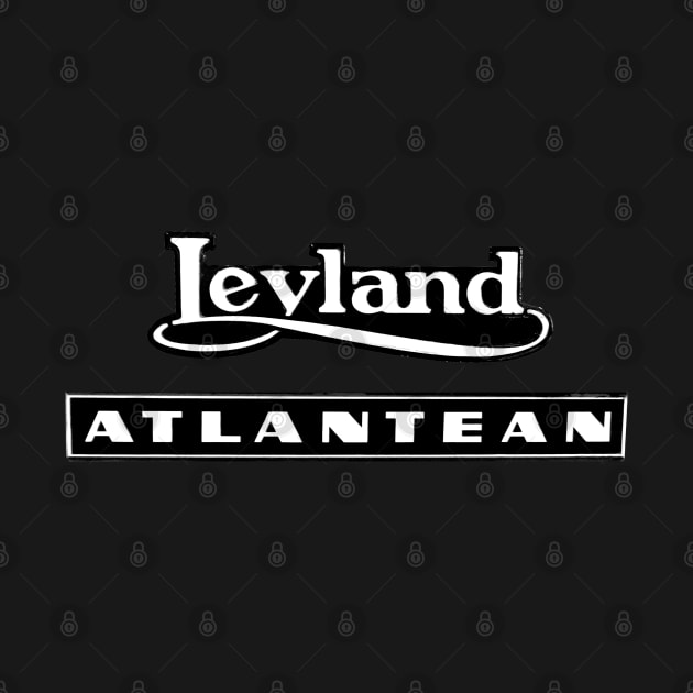 Vintage Leyland Atlantean double decker bus emblem by soitwouldseem