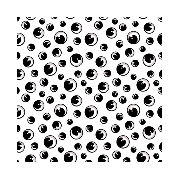 Everything Comic Eyes Pattern by jodotodesign